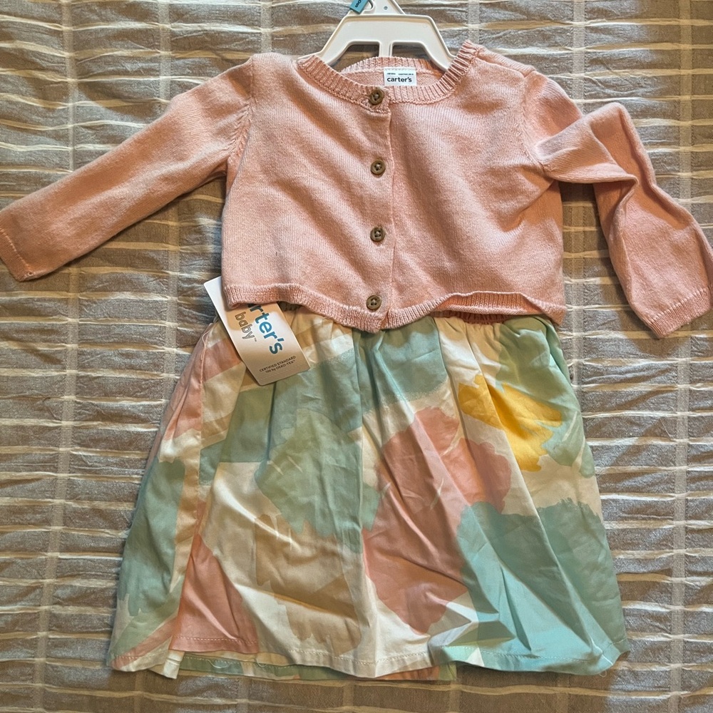 NWT Carter’s baby 3 piece dress